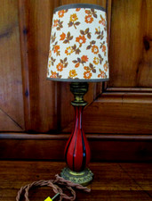 Ancien pied lampe bronze et - lampe,