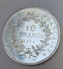 Pièce de 10 Francs HERCULE 1970, en Argent, REPUBLIQUE FRANCAISE. 
