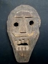 Tres Ancien Masque Chamanique , Inde / Tibet
