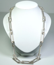 Collier Designer Vintage En Argent 925 - 71 Cm - Fait Main