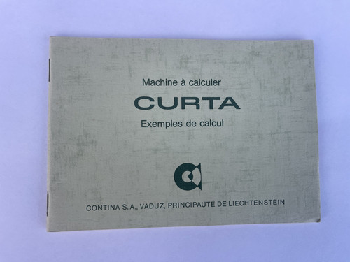 Genuine curta calculator - genuine,