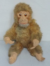 Ancien Jouet Singe 35 CM DDR En Laine De Bois VEB Jouets Gehren ?