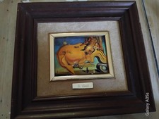 tableau émail Salvador Dali à restaurer