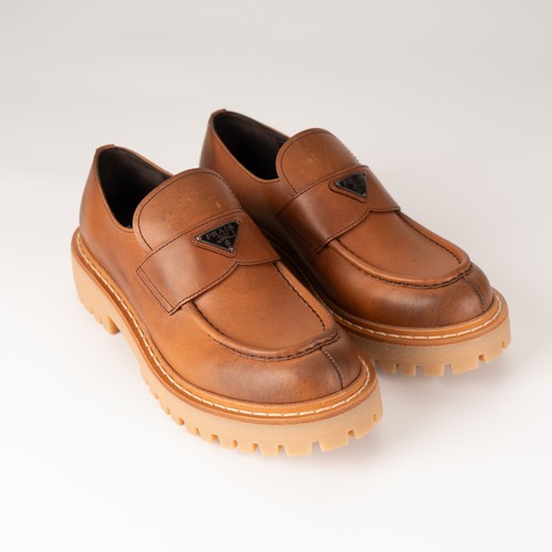 Prada Mocassins Chocolate cuir