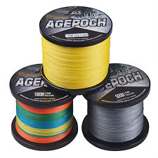 8 Brins Agepoch 100m-1000m 10lb~100lb Dynema tressé ligne pêche Fresh Saltwater