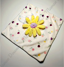 Doudou Plat Carré Blanc