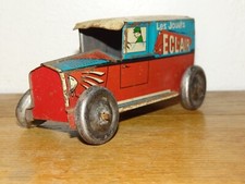 Très Rare Voiture CR Rossignol Les Jouets Eclair en Tôle Lithographiée Penny Toy
