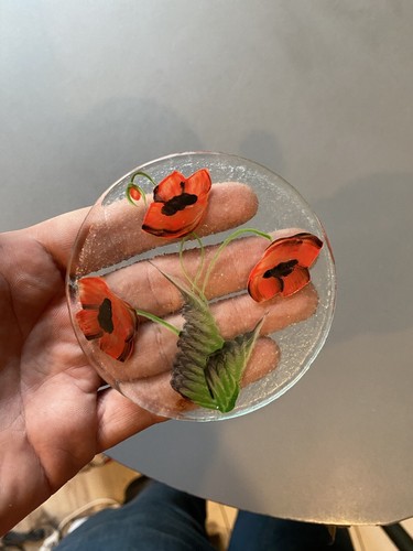 Plaque verre ancienne - plaque,