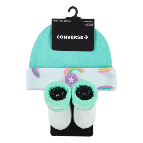 Ensemble bonnet turquoise