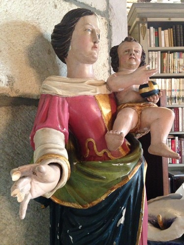 Statue vierge marie enfant - statue,