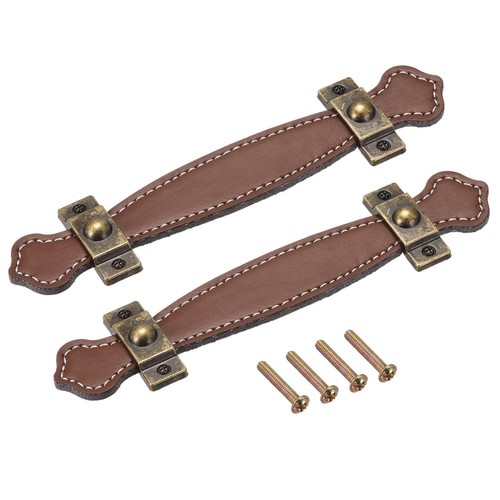 Tiroir tirette 2pcs cuir - 6.3",