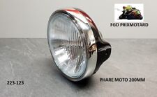 PHARE MOTO ROND 200MM METAL