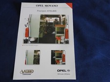 catalogue feuillet opel movano fourgon atelier villard