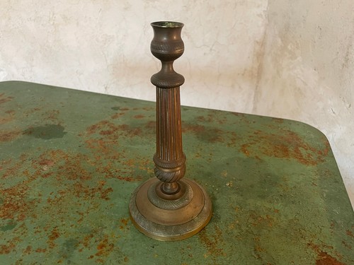 Ancien bougeoir chandelier - , en