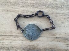 PLAQUE D IDENTITÉ D UN SOLDAT FRANÇAIS DE CAEN 1939-1940 OCCASION N°2