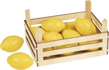 Accessoires cuisine - Citrons dans cagette en bois