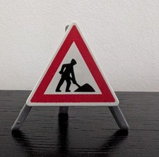 PLAYMOBIL Panneau Signalisation Travaux chantier  neuf  se24