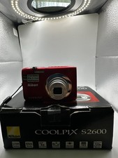 Nikon Coolpix S2600 14.0MP Digital Camera Red Tested Complete Kit - Fast Post