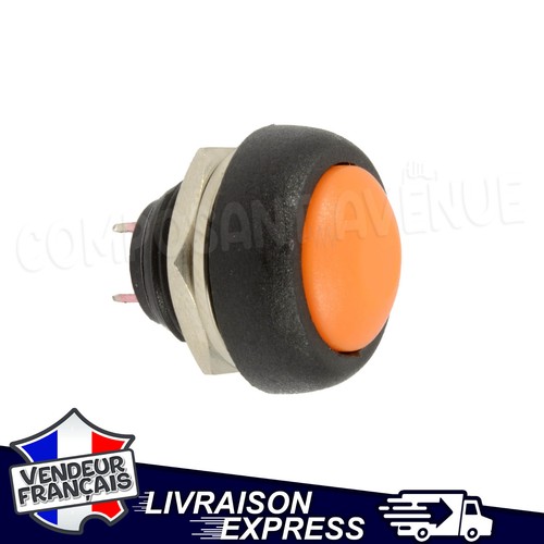 Interrupteur orange rond - orange,