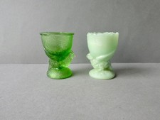 2 coquetiers poule en verre