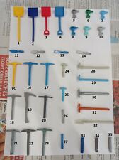 (7) Playmobil Outils  - Pioche, Binette, Perceuse, Marteau Arrache-Clou, ...