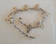 Rare ! Superbe bracelet vintage du créateur Marcel Buffet en bronze argenté