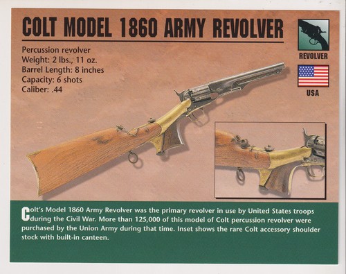 Colt model 1860 - model, revolver