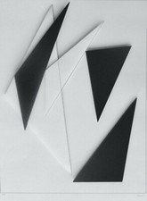 Geneviève Claisse 3D Géométrique Composition Main Signée Français Artiste