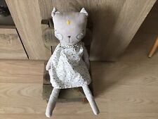 Doudou Chat robe fleurs ATMOSPHERA 