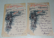 2  ancien  Menu  brasserie de