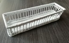 Panier Osier De Blanc Maison