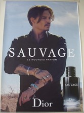 Sauvage JOHNNY DEPP AFFICHE