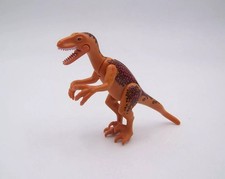 PLAYMOBIL DINOSAURES - Dinosaure Deinonychus Orange 4162 (Défaut)