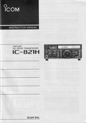 Genuine original icom 821h - original, ic-821h