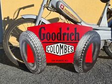 Plaque émaillée GOODRICH COLOMBES pneus enamel sign emailschild