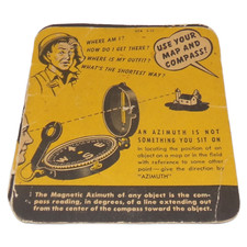 Dépliant guide d’utilisation de la boussole US WW2 USA américain