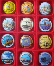 Capsules de champagne MOUGIN L.   ordre alpha 12 différentes cote=64