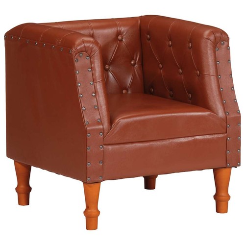 Fauteuil gris cuir véritable - fauteuil,