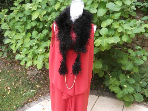 Boa ancien plume - ancien, d'autruche