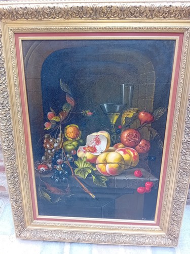 Tableau ancien peinture huile - tableau,