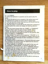 F1 Spirit The Way to Formula 1 - NOTICE SEULE 100% ORIGINALE KONAMI MSX PAL EURO