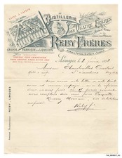 FAC-BFP1-0100-FACTURE - DISTILLERIE DES QUATRE FRERES - REBY FRERES - LIMOGES