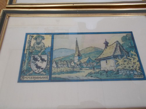 Ammerschwihr tableau encadré - tableau,