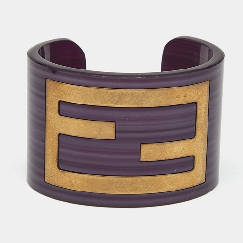 Bracelet fendi resin gold - resin,