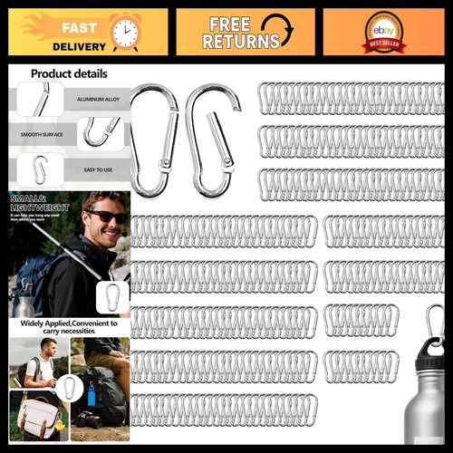 300 pcs aluminum carabiner - pcs,