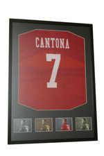 Maillot encadré Eric Cantona _ Manchester United 1995/96
