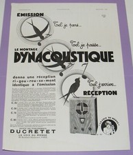 RADIO DUCRETET -OISEAUX