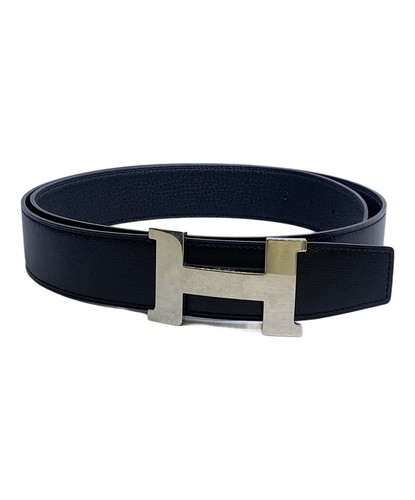 Ceinture hermes cuir noir - hermes,