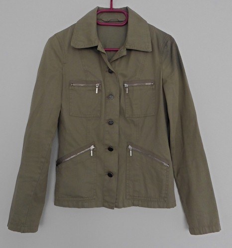 Veste beige multipoche zip - veste,