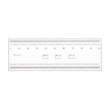 Film Flexible Règle 10cm 0.1mm Échelle PET Pliable Droit Règle Doux Outil